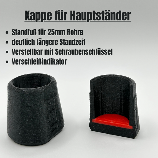 Ersatz-Füße für Lastenrad Hauptständer (Ø 25 mm) – mit Verschleißindikator